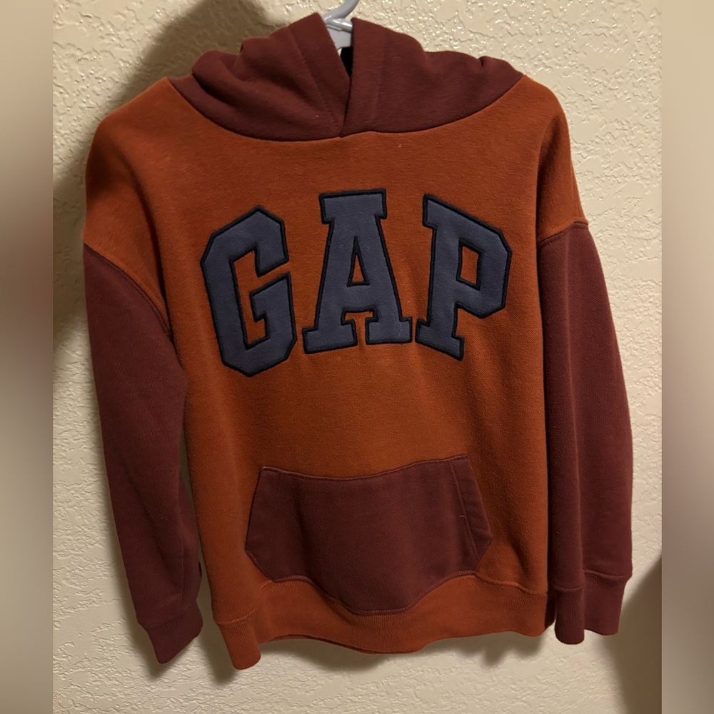 GAP Kids Rust and Burgundy Hoodie